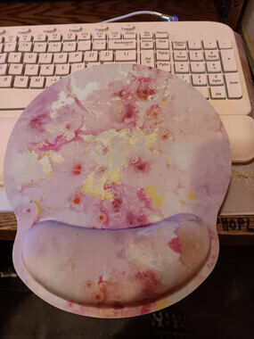 Pink Ergonomic Gaming Computer Mouse Pad with Wrist Support Rest LQQK!!!